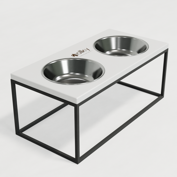 Миски на подставке для больших собак Hollky Base XL20 (2 × 1,8 л) BXL20-522620-GRWH | Зображення 6