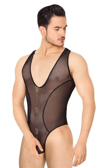 Чоловіче боді - Body 4609, black XL