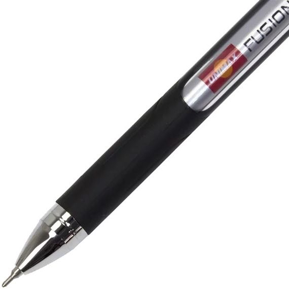 Ручка кулькова 0,7мм 10км UX-10 000-01 Unimax Top Tek Fusion чорна (644216952502) | Зображення 2