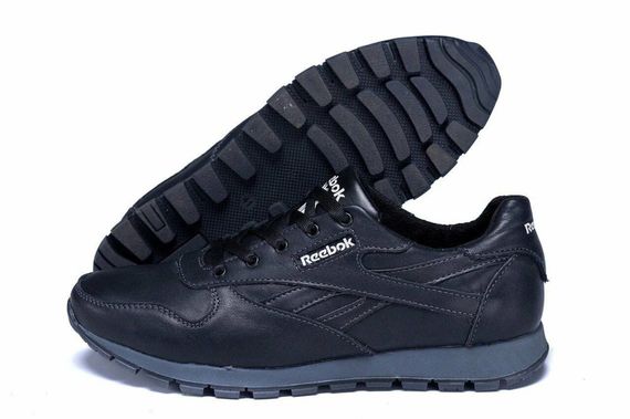 шкіряні кросівки Reebok чорні