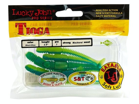 Виброхвост Lucky John Лаки Джон Tioga 2.9" T50 7шт | Зображення 1