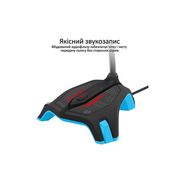 Мікрофон Vertux Streamer-2 LED USB Blue (streamer-2.blue) | Зображення 1