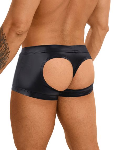 Чоловічі труси Star Night з відкритими сідницями, чорні, L sexstyle