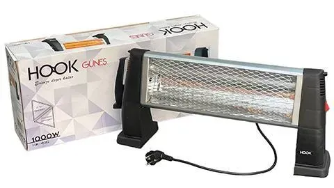 Обогреватель инфракрасный кварцевый Hook 1000W HK-406 | Зображення 1