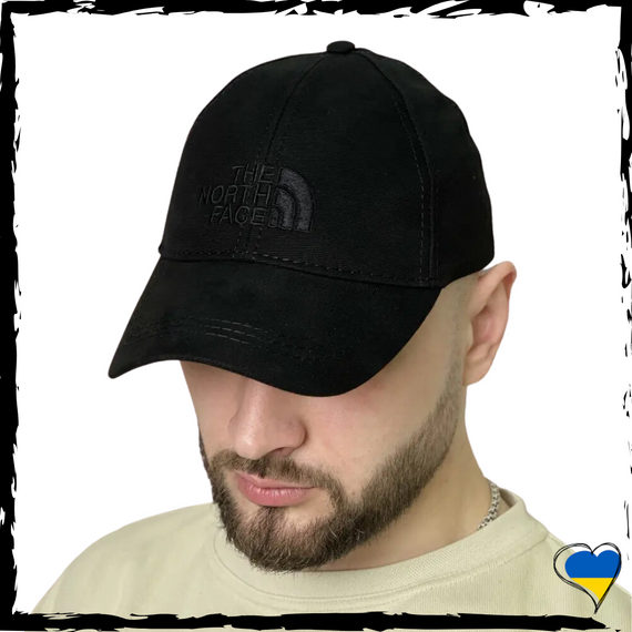 Кепка The North Face. Кепка TNF, Зе Норт Фейс. Унісекс, чорна. Шапка 57-59р