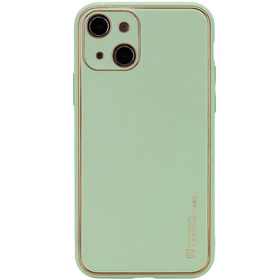 Шкіряний чохол Xshield для Apple iPhone 14 Plus (6.7") Зелений/Pistachio