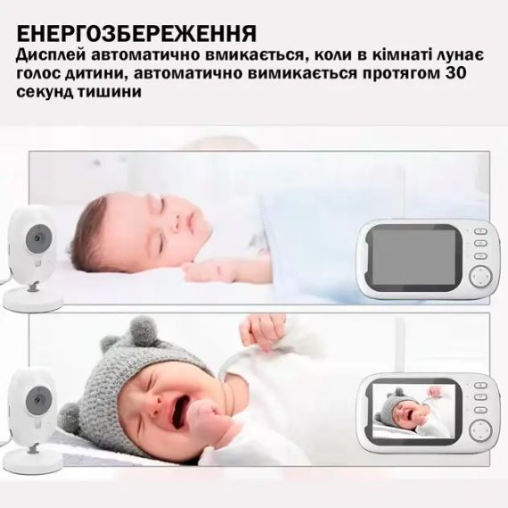 Видеоняня с дисплеем для мамы и детей для наблюдения камера и аудио связь ABM600 | Зображення 5
