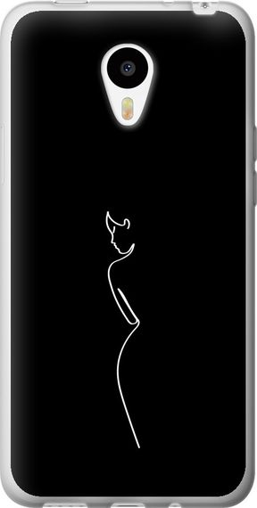 Чехол на Meizu M1/M1 mini Силуэт1 "4590u-188-17620"