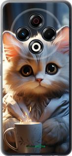 Чохол на Tecno Spark 30 4G Білий кіт "5646u-3894-2448"
