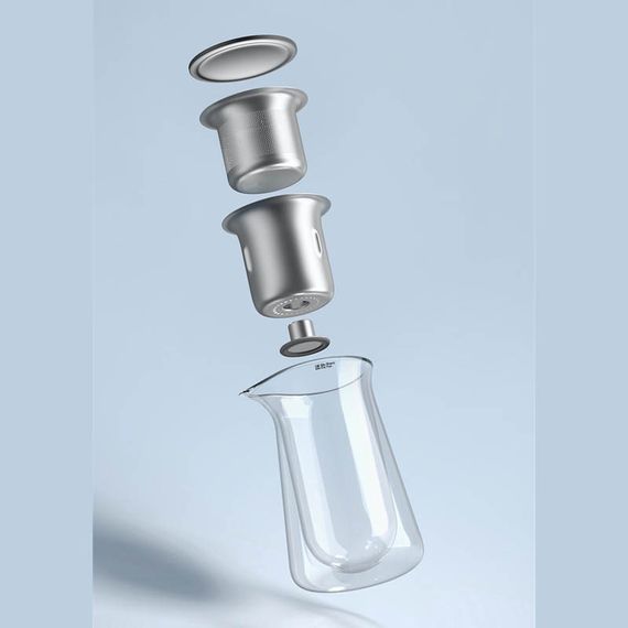 Чайник для заварювання TeaPot D-50 Press type 600ml Transparent | Зображення 4