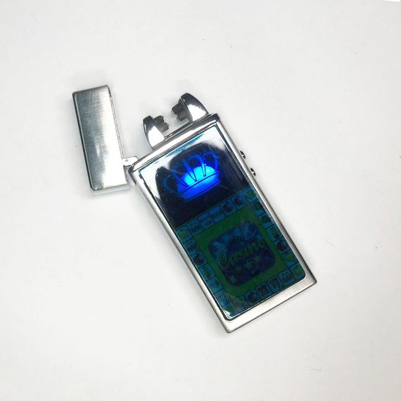 Вітрозахисна запальничка Casino Електронна сенсорна запальничка USB | Вічна запальничка USB YJ-228 з акумулятором | Зображення 2