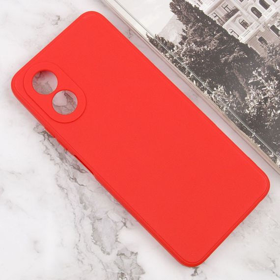 Силиконовый чехол Candy Full Camera для Oppo A78 4G Красный / Red | Зображення 1