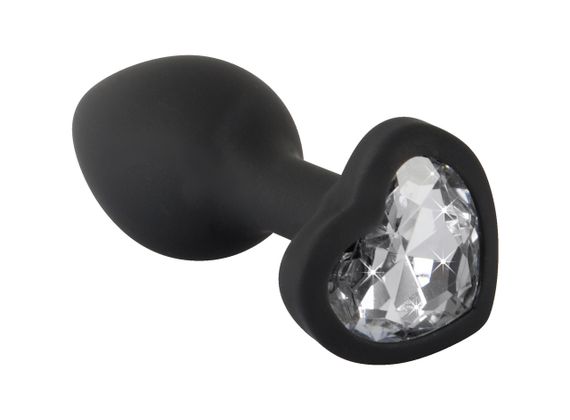 Анальна пробка із кристалом у формі серця sexstyle | Зображення 1