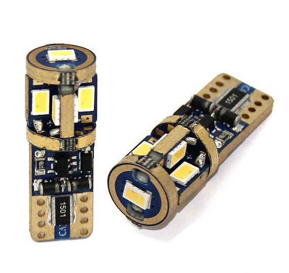 Светодиодная автолампа T10(W5W) White 9-Samsung 3632smd Golden Canbus (No polarity)