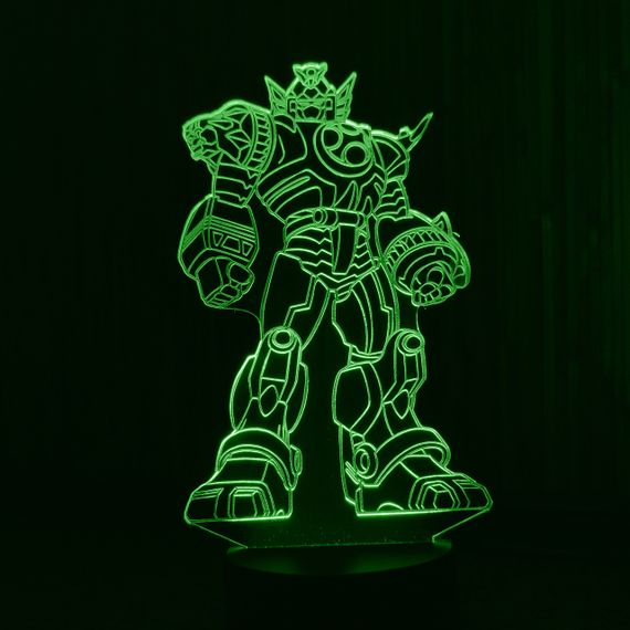 Акриловий світильник-нічник Трансформер зелений tty-n001326