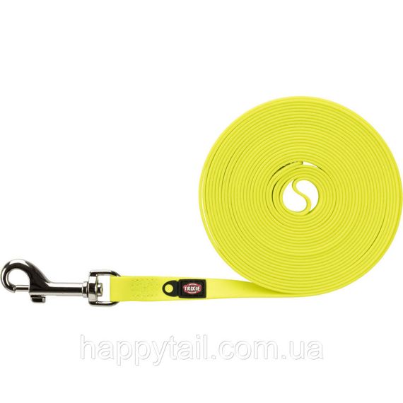 Повідець Trixie для собак M–L 10 м х 13 мм неоново-жовтий