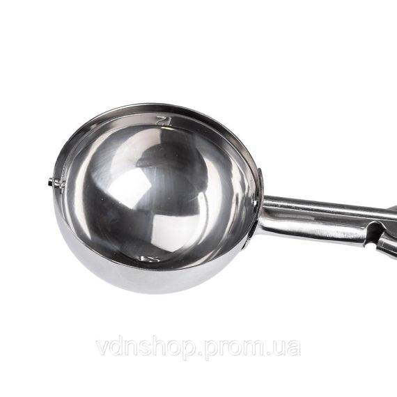 Кругла ложка для морозива 22×6,5 см з нержавіючої сталі HP-19-20-6,5x22,8CM | Зображення 3
