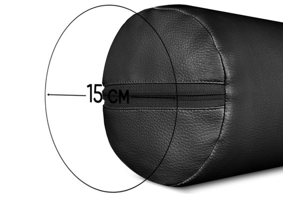 Валик для масажного столу EasyFit 60 см чорний (з чохлом) (EF-2115E-BK) | Зображення 2