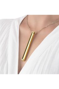 Віброкуля на ланцюжку Le Wand NECKLACE VIBE, металевий, золотий sexstyle