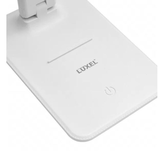 Настільна лампа Luxel TL-15W, 6Вт, світлодіодна, акумуляторна, USB, біла | Зображення 2