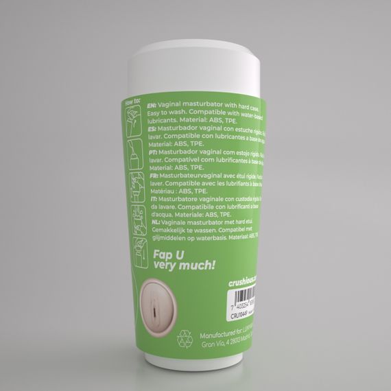 Портативний мастурбатор вагіна CRUSHIOUS FAPPUCINO у вигляді стаканчика кави, з кришкою Sex Aura | Зображення 2