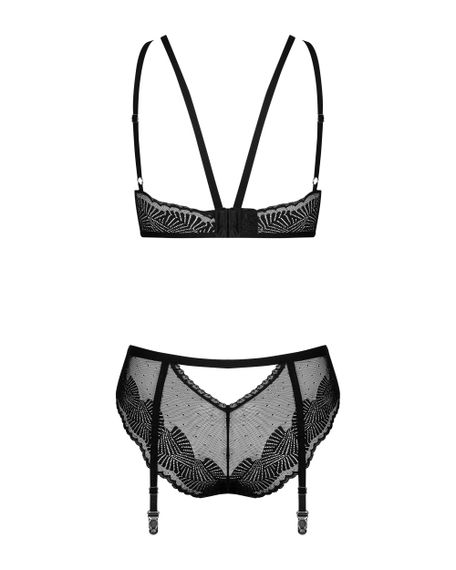 Еротичний комплект Obsessive Allastia set Чорний L/XL | Зображення 4