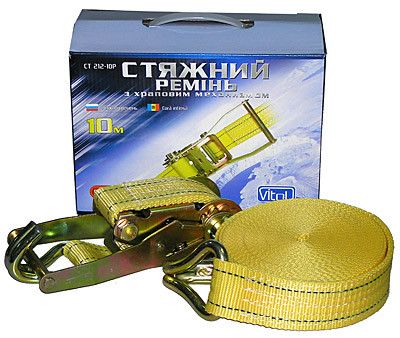Стяжка груза 5T х50мм х10м ST-212-10 YL (color box)  (компл.)