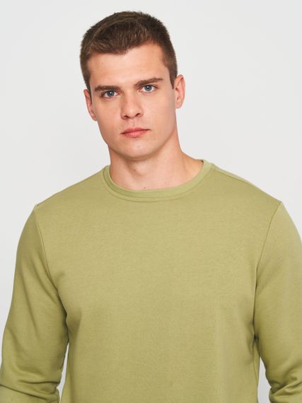 Світшот чоловічий світло-оливковий, XL | Зображення 3