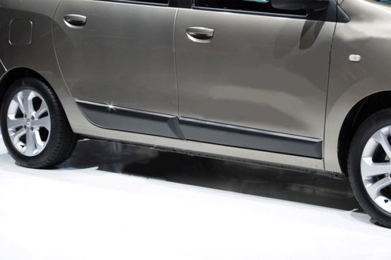 Молдинг дверний (4 шт, нерж.) для Dacia Lodgy 2013-2024 рр