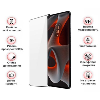 Стекло защитное BeCover Motorola Edge 50 Pro Black (712346) | Зображення 2