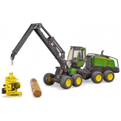 Спецтехника Bruder Харвестер John Deere 1270G с 1 бревном (02135) | Зображення 3