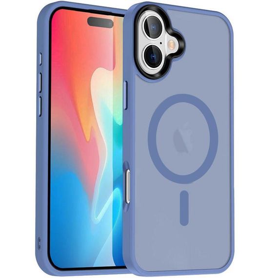 Чехол Ummi Colorful with MagSafe для Apple iPhone 16 (6.1") Голубой / Sierra Blue