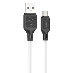 Дата кабель Hoco X90 Cool silicone USB to MicroUSB (1m) White