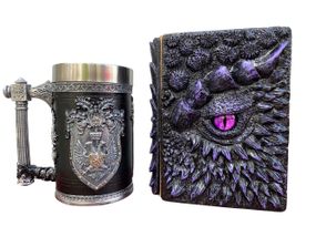 Подарунковий набір Кухоль 3D Щит і Корона та Блокнот 3D «Око Ілюзій»