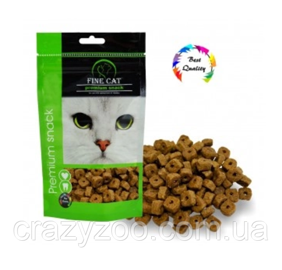 Ласощі для котів Fine Cat м'ясні цукерки 100 г 985
