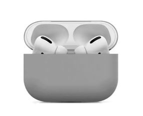 Силіконовий чохол для навушників pods PRO (Сірий)