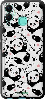 Чохол на Infinix Hot 12 Play Панди "4318b-2759-2448"