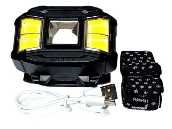 Налобный Фонарик HC 617 COB Сенсор RED/BLUE WARNING HC 617 | Зображення 1