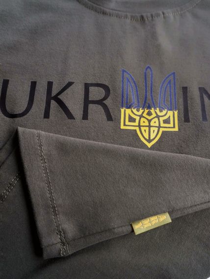 Футболка УКРАЇНА дитяча колір олива | Зображення 6