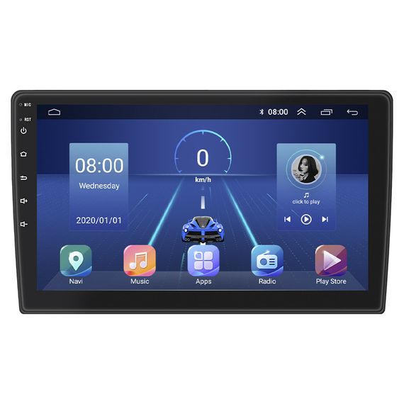 Штатная магнитола Lesko для Chrysler Aspen  2006-2008 экран 9" 4/32Gb 4G Wi-Fi GPS Top