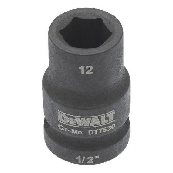 Головка торцевая ударная 12мм IMPACT DeWALT DT7530