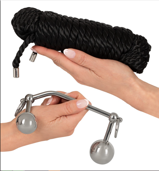 Комплект подвійного проникнення Bondage Plugs with 10 m Rope sexstyle | Зображення 8