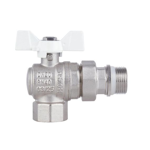 Кран кульовий "Американка" Thermo Alliance Forte 3/4" з антипротіканням кутовий SF223W20 | Зображення 4