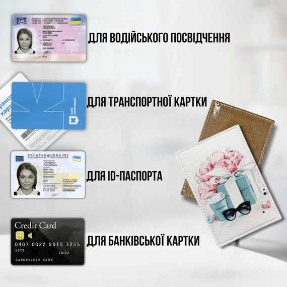Обкладинка для ID-паспорта / прав / пластикових карт Подарунок | Зображення 2