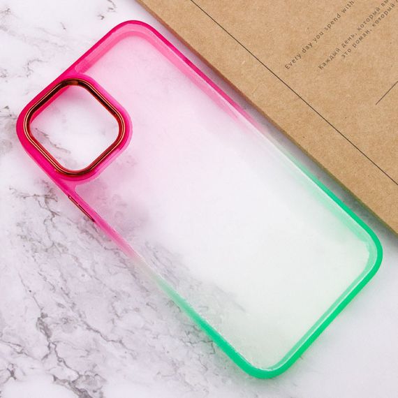 Чохол TPU+PC Fresh sip series для Apple iPhone 11 Pro (5.8") Салатовий / Рожевий | Зображення 2