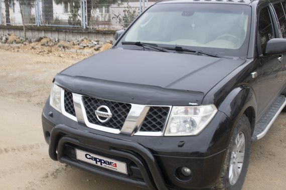 Дефлектор капоту (EuroCap) для Nissan Navara 2006-2015 рр | Зображення 1