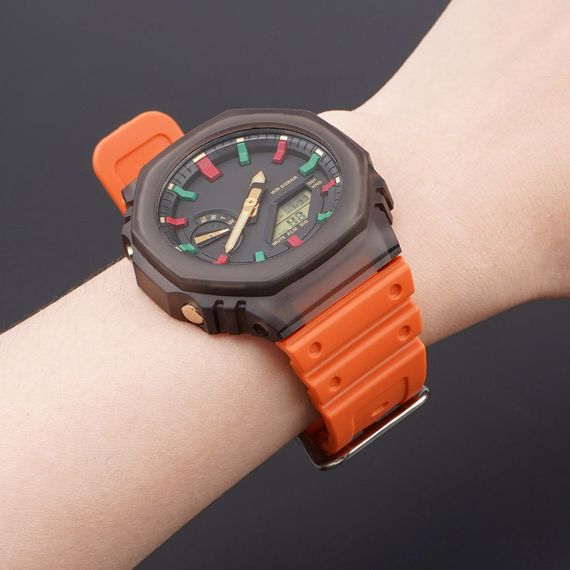 Ремешок для Casio G-Shock GA-2100/2110 Orange SI | Зображення 2