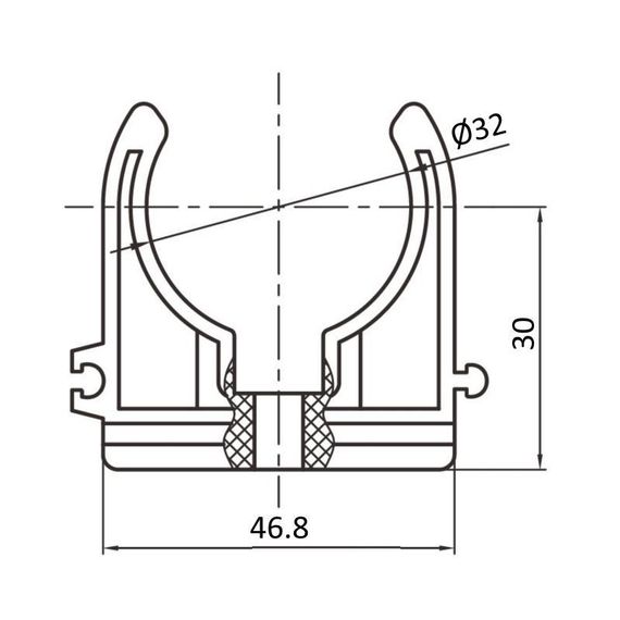 Крепеж PPR Blue Ocean 32 | Зображення 1