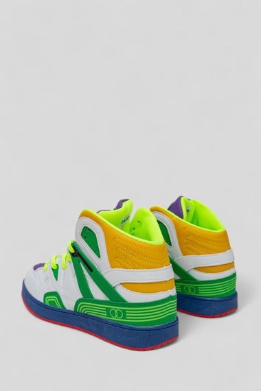Кросівки чоловічі демісезонні, колір біло-зелений, 243R8939A | Зображення 3