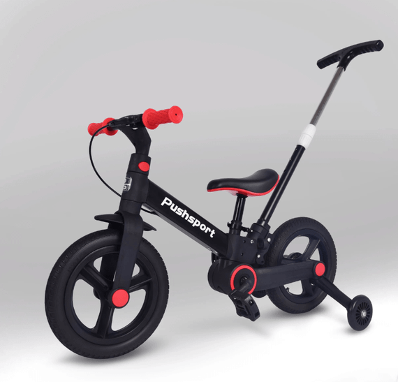 Детский велосипед-биговел 2в1 PUSH SPORT M10 | Ручной тормоз, страховочные колеса и регулируемое сиденье | Зображення 4